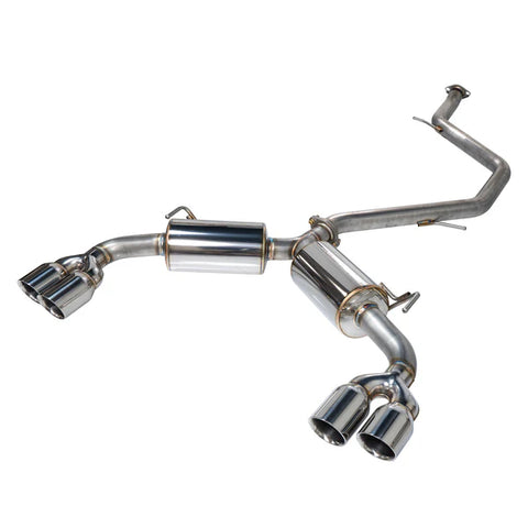 Remark 2019 - 2022 Toyota Corolla Hatchback Sports Touring Quad-Exit Cat-Back Exhaust Stainless Steel / Burnt Stainless