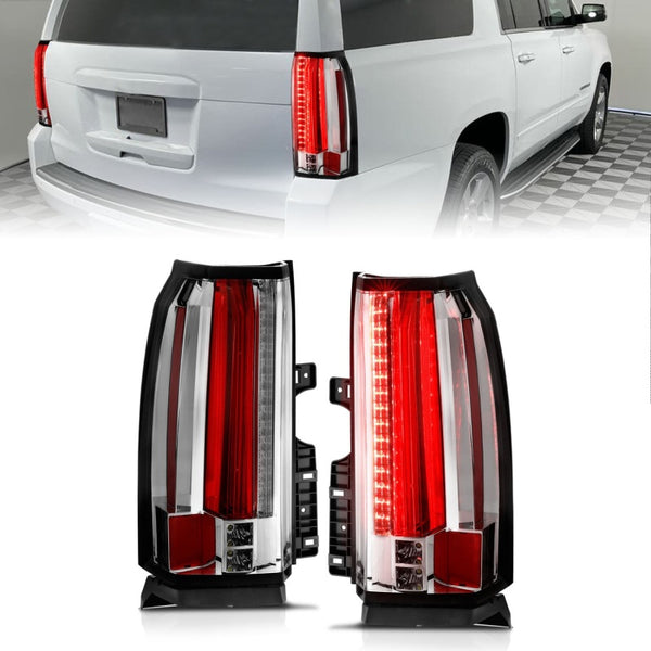 ANZO 2015-2020 Chevrolet Suburban/Tahoe LED Taillights Chrome