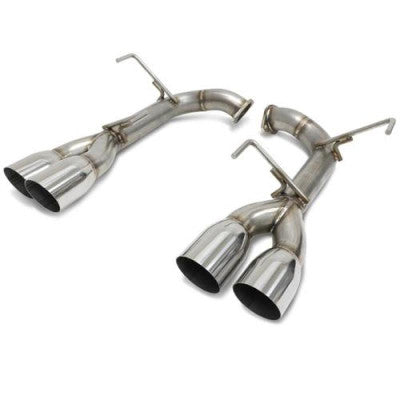 BLOX Racing 2022+ WRX Muffler Delete / Axle Back Single Wall 4in - Polished Tips