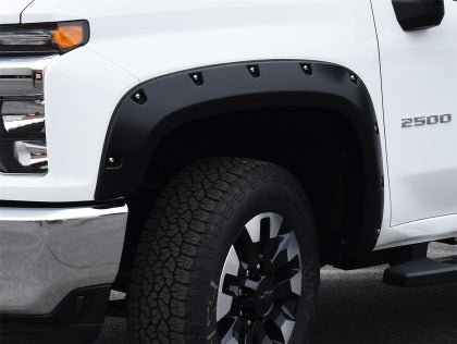 Bushwacker 2020 + Chevrolet Silverado 3500/2500 HD Pocket Style Flares 4pc - Black