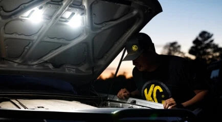 KC HiLiTES Cyclone V2 LED - Rock Light - 6-Light System - Clear - 5W Flood Beam