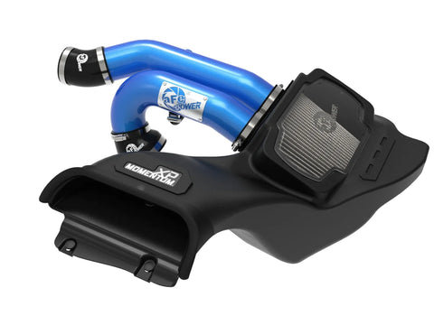 aFe 2021 - 2024 Ford F-150 / Powerboost / Raptor V6-3.5L(tt) Momentum XP Cold Air Intake System Blue w/ Pro Dry S Filter