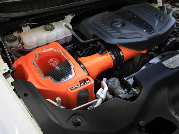 aFe 2025 + RAM 1500 L6-3.0L (tt) / 2022 + Grand Wagoneer / 2023+ Wagoneer Momentum GT Orange Edition Air Intake w/ Blk Pro 5R Filter