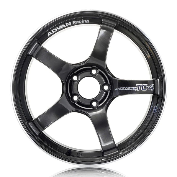 Advan TC4 17X8.5 +50 5x114.3 Black Gunmetallic and Ring Wheel