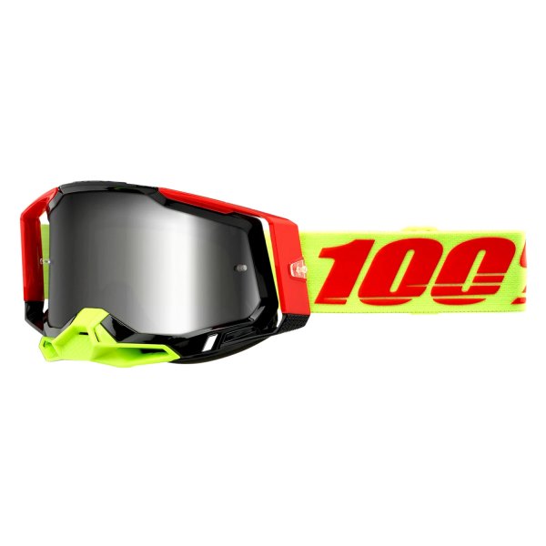 100% Racecraft 2 Goggles - Wiz Silver Flash Lens - 50121-261-02