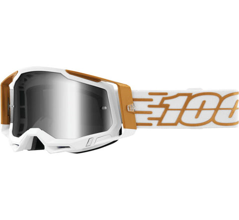 100% Racecraft 2 Goggle Mayfair Mirrored Silver Lens