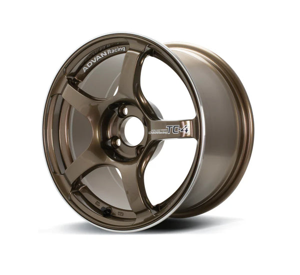 Advan TC4 17x9.5 +50 5x114.3 Racing Umber Bronze and Ring Wheel