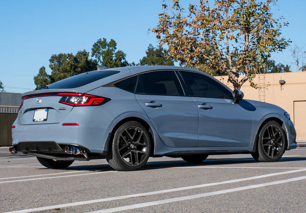 Stillen 2022 + Honda Civic Hatchback Exhaust 504100/504101 - Stainless / Blue tips