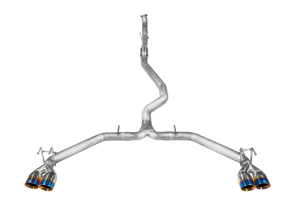 Stillen 2022 + Honda Civic Hatchback Exhaust 504100/504101 - Stainless / Blue tips
