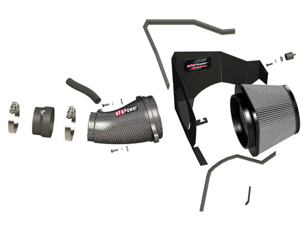 aFe POWER Magnum FORCE Carbon Fiber Stage 2 Pro Dry S Intake - 2011 - 2023 Dodge Challenger/Charger V8-6.4L