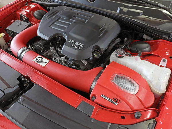 aFe Momentum GT Dry S Stage-2 Intake System 2011 - 2023 Dodge Challenger/Charger V6-3.6L (Red)