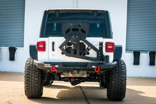 Road Armor 2018 + Jeep Wrangler JL Stealth Wide Rear Fender Flare Body Armor - Tex Blk