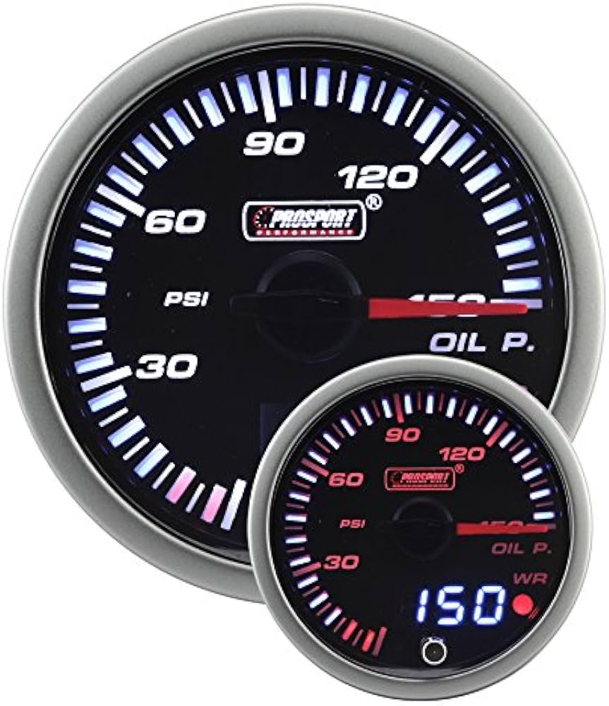 Prosport 60mm JDM Electrical Boost Gauge With Waterproof Sensor