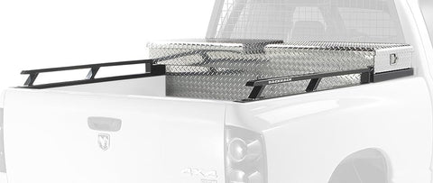 BackRack 1999 - 2016 Ford F250 / F350 Superduty 6.5ft Bed Siderails - Toolbox 21in