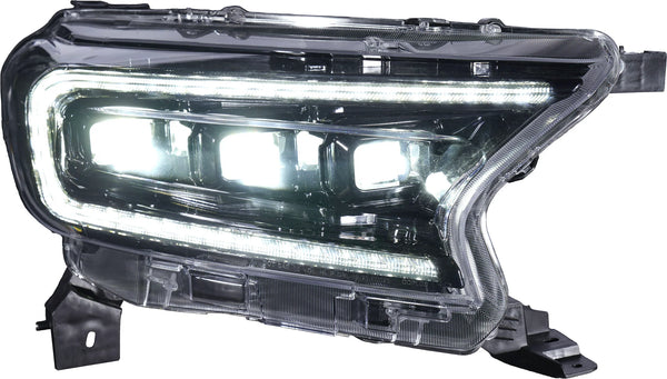 OLM Ford Ranger (2019-2023) Headlights - (White DRL) Infinite Series