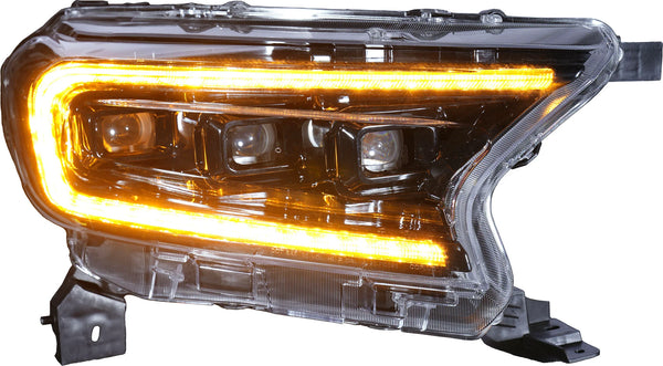 OLM Ford Ranger (2019-2023) Headlights - (White DRL) Infinite Series