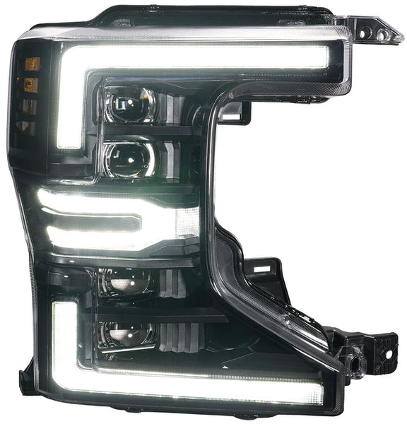 OLM Infinite Series Headlights (White DRL) - 2020-2022 Ford Super Duty F250 / F350