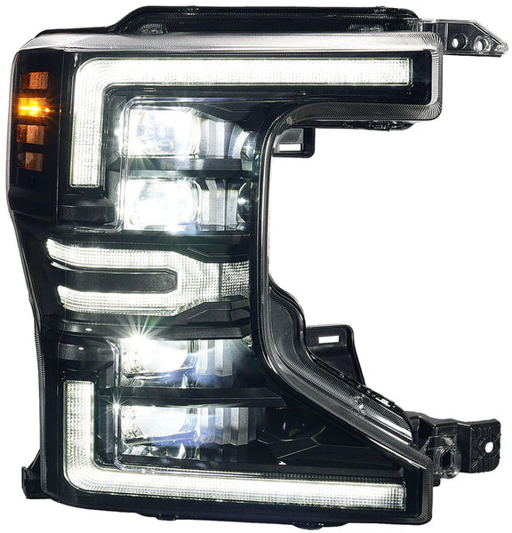 OLM Infinite Series Headlights (White DRL) - 2020-2022 Ford Super Duty F250 / F350