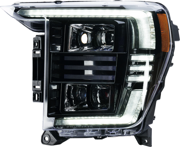 OLM 2021-2023 Ford F150 Headlights - (White DRL) Essential Series