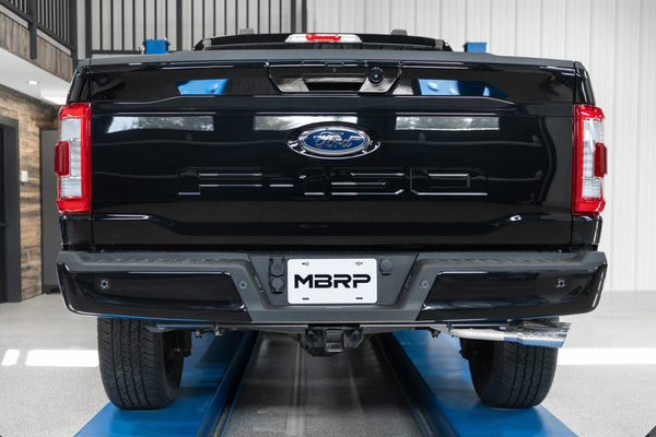 MBRP 2021+ Ford F-150 2.7L/ 3.5L Ecoboost 5.0L Single Side 3in Black Coated Catback Exhaust