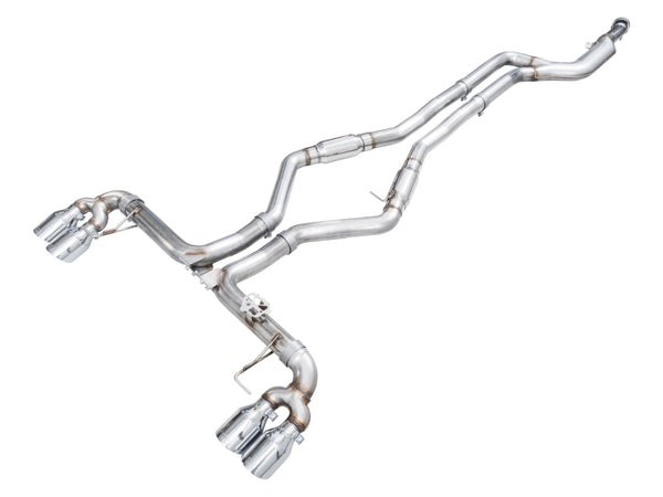 AWE Tuning 2022 - 2026 BMW M240i (G42) Track Edition Exhaust - Chrome Silver Tips