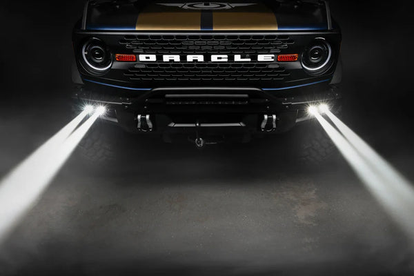 Oracle Lighting 2021 + Ford Bronco Off Road Laser and LED Fog Light Kit for Steel Bumper