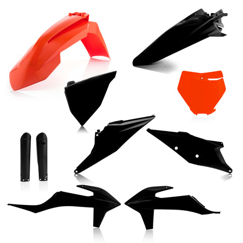 Acerbis 2019 - 2022 KTM 125-450 SX/ SX-F/ XC-F/ XC/ XC-tpi Full Plastic Kit - Orange/Black