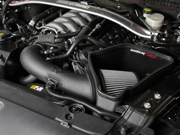 aFe Magnum FORCE Stage-2 Pro DRY S Cold Air Intake System 2015 - 2017 Ford Mustang GT V8-5.0L