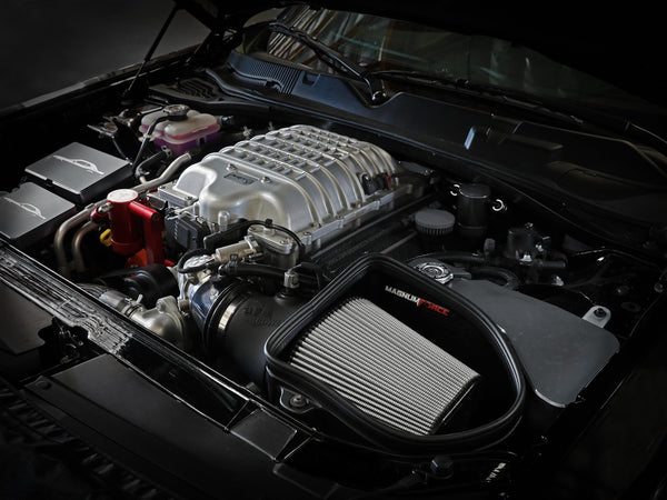 aFe 2019 - 2023 Dodge Challenger Hellcat V8-6.2L Magnum FORCE Stage2 Cold Air Intake System w/Pro DRY S