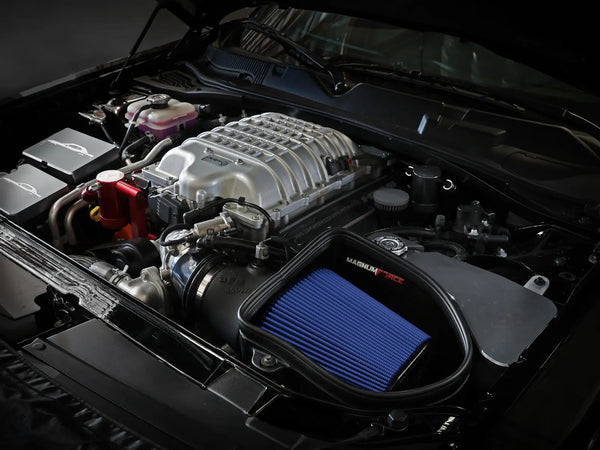 aFe 2019 - 2023 Dodge Challenger SRT Hellcat (Redeye/Widebody/Jailbreak/SuperStock) V8-6.2L (sc) Magnum FORCE Stage2 Cold Air Intake System w/Pro 5R
