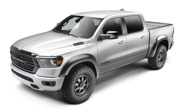 Bushwacker 2019 + Ram 1500 (Excl. Rebel/TRX) 67.4 & 76.3in Bed Extend-A-Fender Flares 4pc - Smth Blk