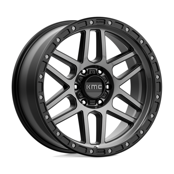 KMC KM544 MESA Satin Black W/ Gray Tint 17x8.5 0 6x139.7mm 106.1mm