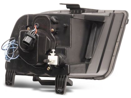 Raxiom 2005 - 2009 Ford Mustang Excluding GT500 LED Halo Projector Headlights- Blk Housing (Clear Lens)