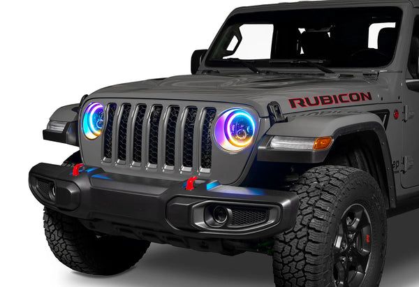 Oracle Jeep Wrangler JL/Gladiator JT 7in. High Powered LED Headlights (Pair) - Dynamic