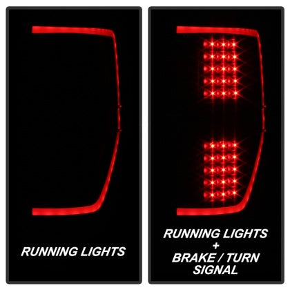 xTune 2009 - 2014 Ford F-150 Light Bar LED Tail Lights - Black Smoke (ALT-JH-FF15009-LBLED-BSM)