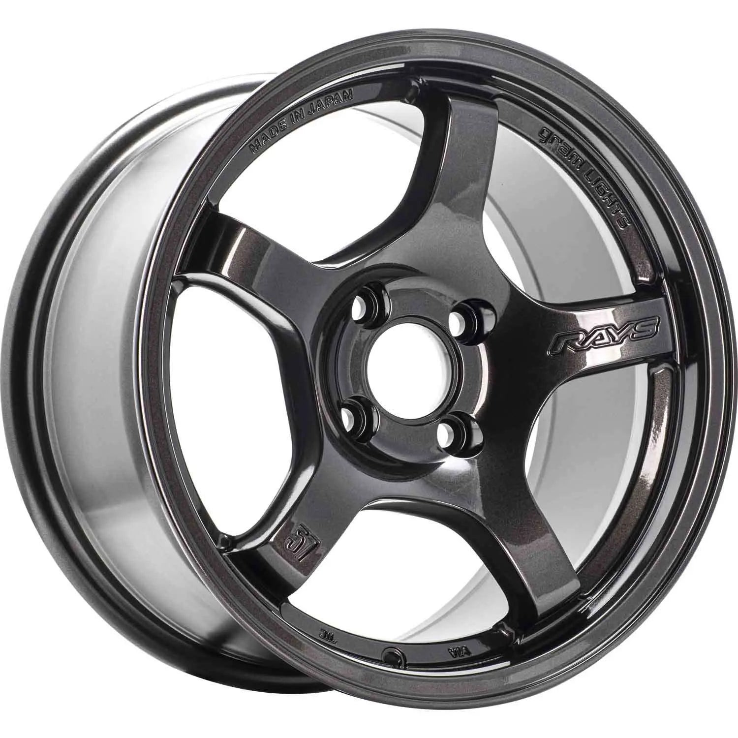 Gram Lights 57CR 15x8.0 +28 4x100 Super Dark Gunmetal Wheel