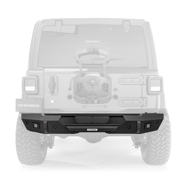 Go Rhino 2018 + Jeep Wrangler JL/JLU Trailline Rear Stubby Bumper