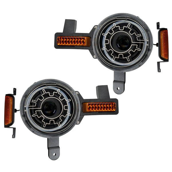 Oracle 2021+ Ford Bronco Oculus Bi-LED Projector Headlights w/ Heated Lenses
