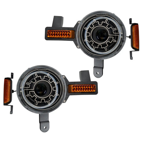 Oracle 2021+ Ford Bronco Oculus Bi-LED Projector Headlights w/ Heated Lenses