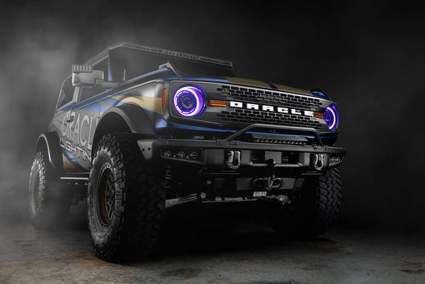 Oracle 2021+ Ford Bronco Oculus Bi-LED Projector Headlights - ColorSHIFT