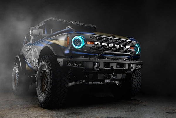 Oracle 2021+ Ford Bronco Oculus Bi-LED Projector Headlights - ColorSHIFT
