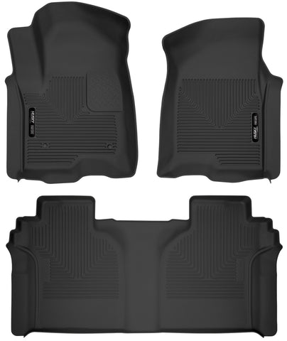 Husky Liners 2019 + Chevrolet Silverado 1500 CC X-Act Contour Front & Second Seat Floor Liners