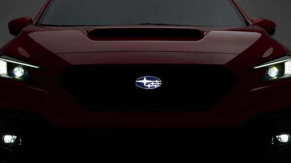 Subaru JDM Front Grille w/ STI Emblem & LED Subaru Emblem 2022+ WRX