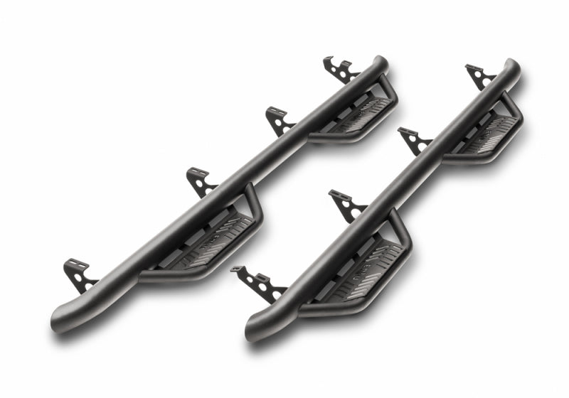 N-Fab Podium LG 2015 - 2018 Dodge Ram 1500 Quad Cab 6.4ft Standard Bed - Tex. Black - Bed Access - 3in