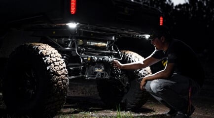 KC HiLiTES Cyclone V2 LED - Rock Light - 6-Light System - Clear - 5W Flood Beam