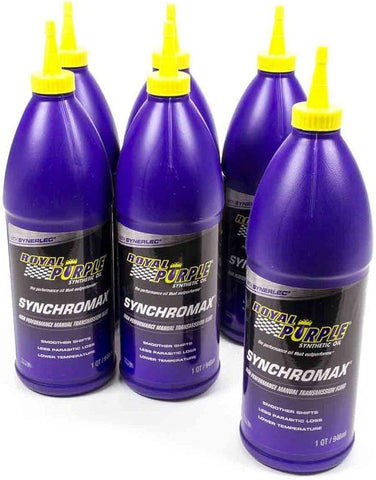 Royal Purple Synchromax Synthetic Manual Transmission Fluid - 1 Quart ( 6 Pack )