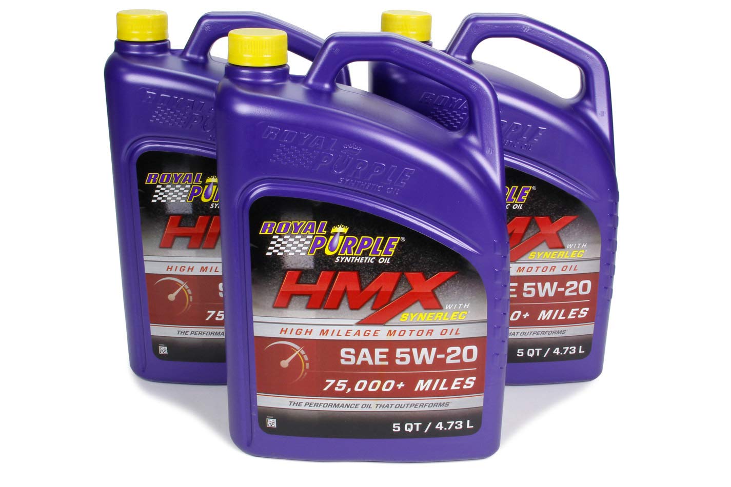 Royal Purple HMX Premium Synthetic High Mileage 5W-20 Motor Oil - 5 Quart ( 3 Pack )