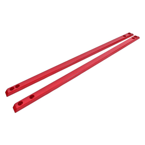 BMR 2015 - 2023 S550 Mustang Chassis Jacking Rails (Shorter Tube) - Red