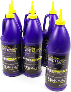 Royal Purple Max Gear Synthetic 75W-140 Gear Oil - 1 Quart ( 6 Pack )