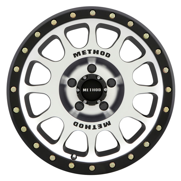 Method MR305 NV 17x8.5 0mm Offset 5x5.5 ( 5x139.7) 108mm CB Machined/Black Street Loc Wheel